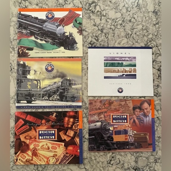 1999 Lot of 5 Lionel Catalogs: Preview, Vol 1, Vol 2, Vol 3, Heritage. Exc Cond - Picture 1 of 1